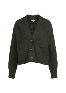 Barbour Theodore Ribbed Wool Cardigan