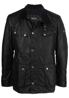 Barbour wax-coated zipped jacket