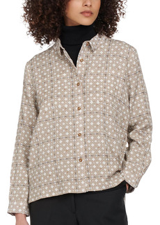 Barbour Lochside Print Button-Up Blouse in Whisper at Nordstrom