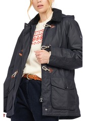 Barbour Merlin Waxed Cotton Raincoat in Royal Navy at Nordstrom