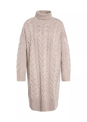 Barbour Woodlane Wool-Blend Funnel Neck Sweaterdress
