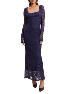 Bardot Adoni Long Sleeve Lace Overlay Midi Dress