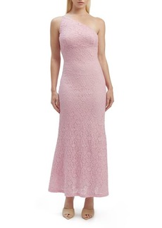 Bardot Albie One-Shoulder Stretch Cotton Blend Lace Dress