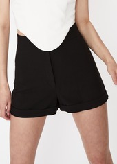 Bardot Anna High Waist Shorts in Black at Nordstrom Rack