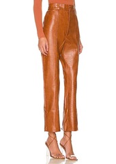 Bardot Croc Faux Leather Pant