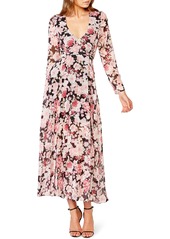 Bardot Garden Floral Cutout Back Long Sleeve Maxi Dress