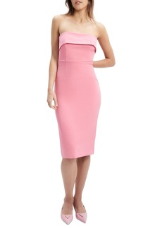 Bardot Georgia Strapless Sheath Dress - Candy Pink