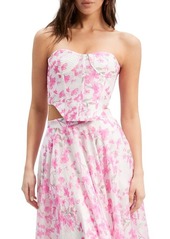 Bardot Gracious Floral Strapless Corset Top