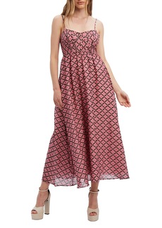 Bardot Haven Geo Print Midi Dress in Pink Abstract at Nordstrom Rack