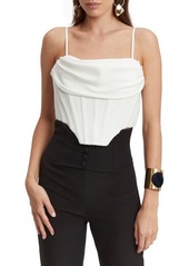 Bardot Jocosa Cowl Neck Corset Crop Top