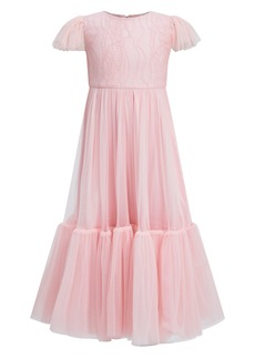Bardot Junior Kids' Kaia Tulle Maxi Dress in Pink Mist at Nordstrom Rack