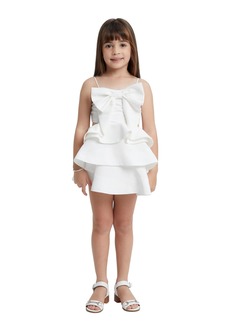 Bardot Junior Kids' Tulip Bow Party Dress in Orchid White at Nordstrom Rack