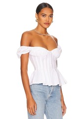 Bardot Larna Poplin Top