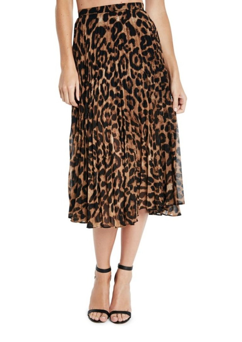 Bardot Bardot Leopard-Print Pleated Skirt | Skirts
