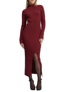 Bardot Tilda Long Sleeve Ribbed Sweater Dress