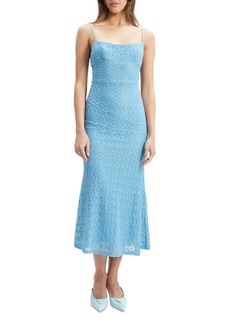Bardot Women's Adoni Mesh Midi Dress - Mid Blue