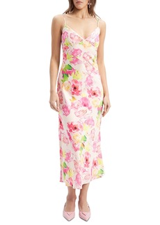 Bardot Women's Malinda Floral-Print Sleeveless Slip Dress - Water Floral