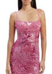 Bardot Women's Sequined Maxi Dress - Party Pink