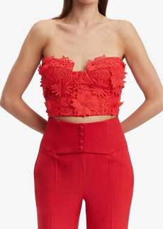 Bardot Brias Bustier In Fire Red