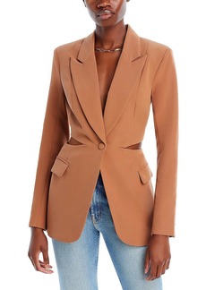 Bardot Cassian Womens Cutout Office One-Button Blazer
