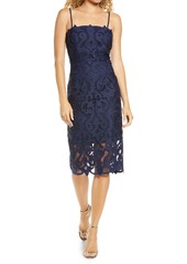 Bardot Lina Lace Cocktail Dress in Navy at Nordstrom