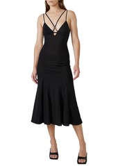 Bardot Sofia Strappy Mesh Dress in Black at Nordstrom