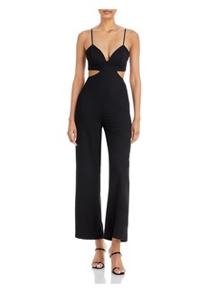 Bardot Womens Cut-Out Wide Leg Jumpsuit