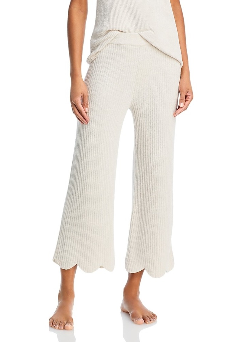 Barefoot Dreams CozyChic Ultra Lite Scallop Cropped Pants