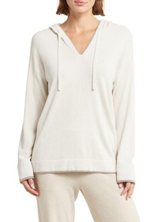 barefoot dreams CozyChic Ultra Lite Tipped Contrast Hoodie