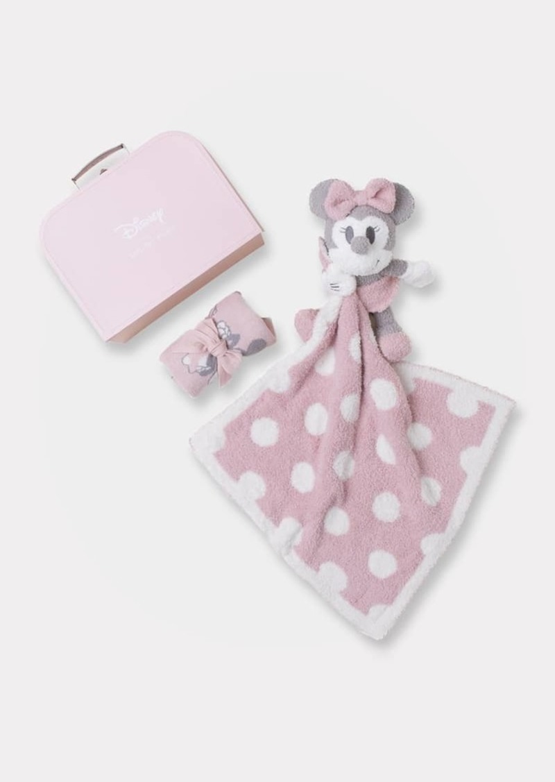 Barefoot Dreams Kid's CozyChic Ultra Lite Minnie Mouse 3-Piece Infant Gift Set  Size 3M-18M
