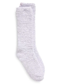 barefoot dreams Kids' CozyChic™ Heathered Socks in Lilac/White at Nordstrom