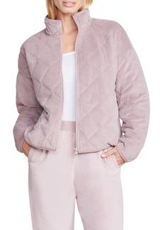barefoot dreams LuxeChic Quilted Velour Jacket