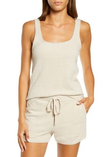 barefoot dreams Women's CozyChic Ultra Lite® Square Neck Tank in Stone at Nordstrom