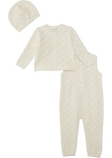 Barefoot Dreams CozyChic® Checkered Pointelle Baby Set (Infant)