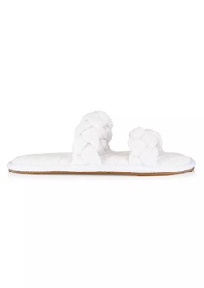 Barefoot Dreams Towel Terry Braided Slippers