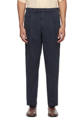 Barena Navy Masco Trevo Trousers