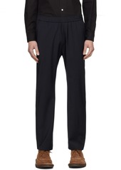 Barena Navy Wrinkle-Resistant Trousers