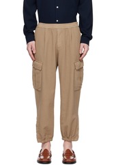 Barena Tan Rambagio Crespon Cargo Pants