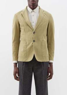 Barena Venezia - Borgo Single-breasted Cotton-blend Suit Jacket - Mens - Khaki