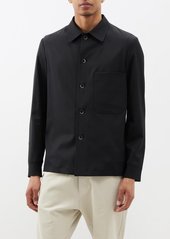 Barena Venezia - Cedrone Wool-blend Twill Overshirt - Mens - Black
