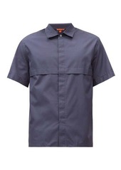 Barena Venezia Pintuck-fold cotton-poplin short-sleeved shirt