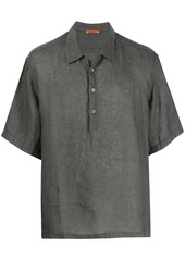 Barena short-sleeved linen polo shirt