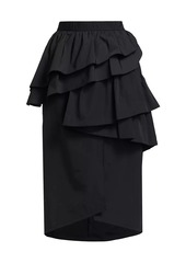 Barneys New York Asymmetric Ruffled Parachute Midi-Skirt