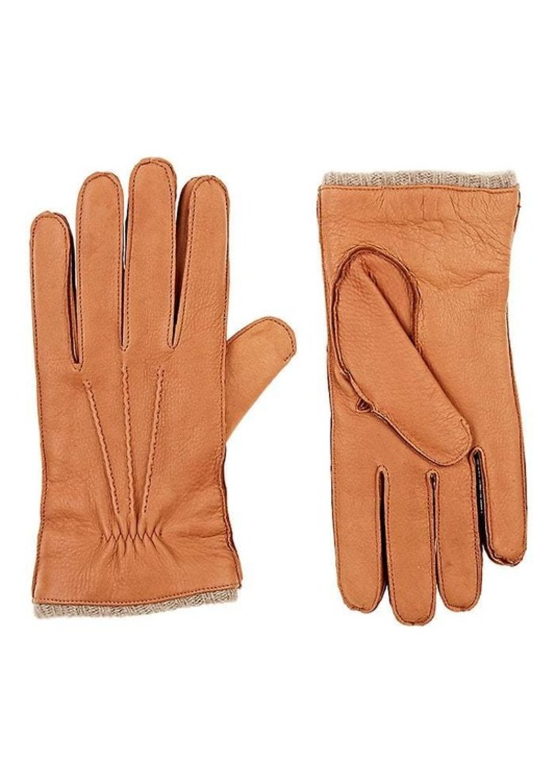 Barneys New York Men's Cashmere-Lined Deerskin Gloves 