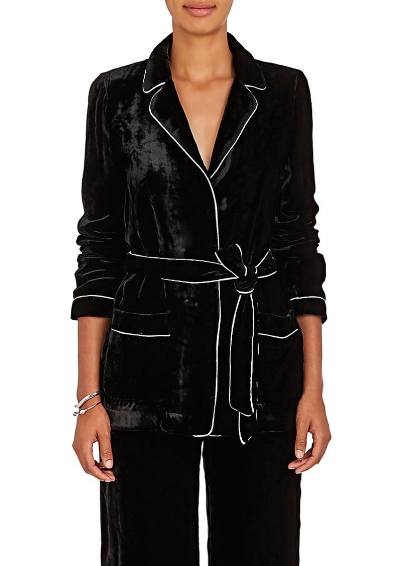 Barneys New York Women's Velvet Robe Jacket 