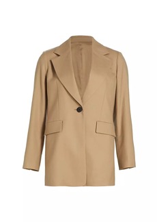 Barneys New York Tailored Wool Single-Breasted Jacket