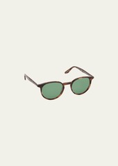 Barton Perreira Men's 007 Norton Tortoiseshell Round Sunglasses