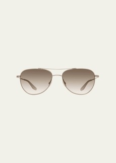 Barton Perreira Men's Aerial Titanium Aviator Sunglasses