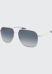 Barton Perreira Men's Aeronaut Titanium Gradient Aviator Sunglasses