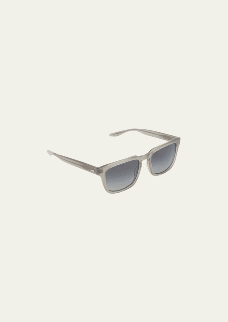 Barton Perreira Men's Hamilton Keyhole Bridge Square Sunglasses
